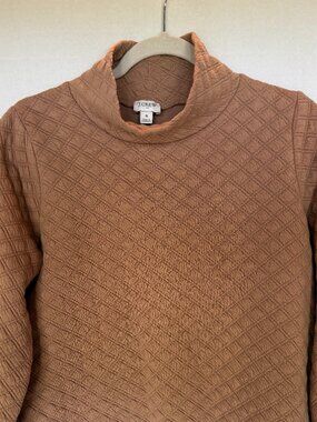 J Crew Factory quilted print pullover Small A-003